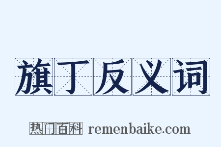 旗丁反义词是什么意思的图片